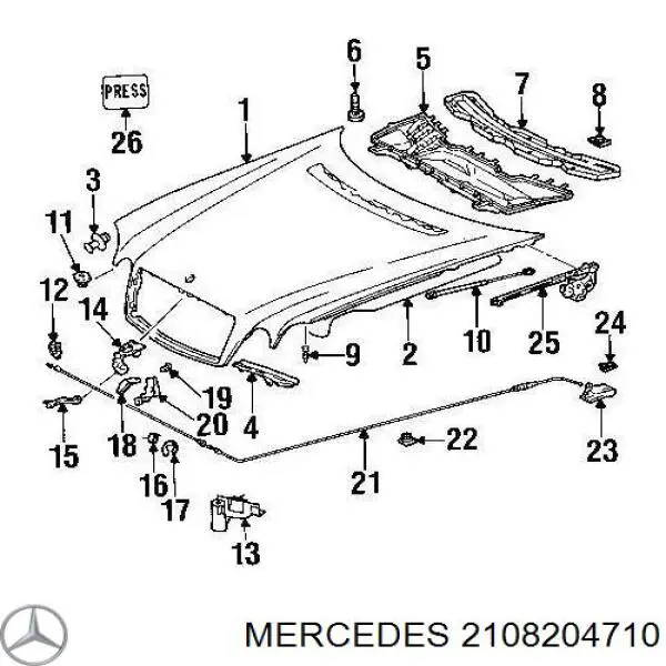  Mercedes 2108204710 цена, от 6.33 USD