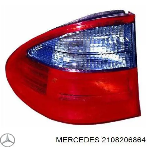 Фонарь задний правый внешний 2108206864 Mercedes