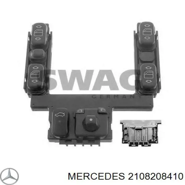 A2108214051 Mercedes unidade de botões de controlo de elevador de vidro de consola central