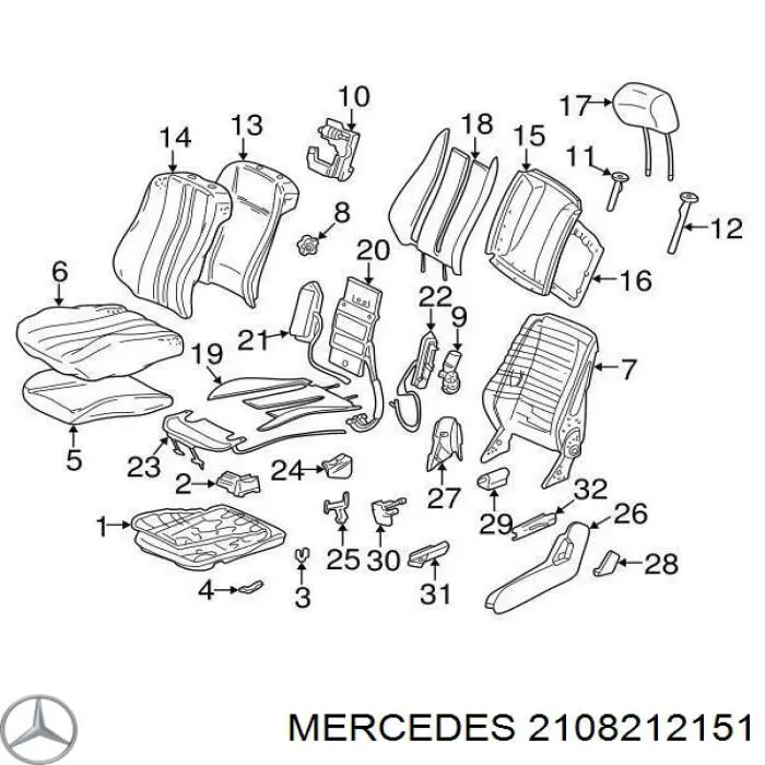  A2108212151 Mercedes