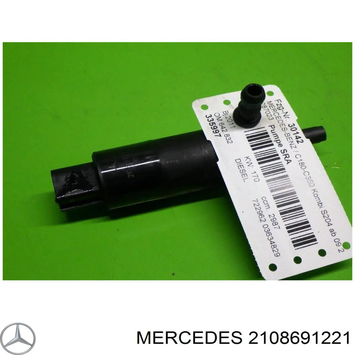 2108691221 Mercedes насос-мотор омывателя фар