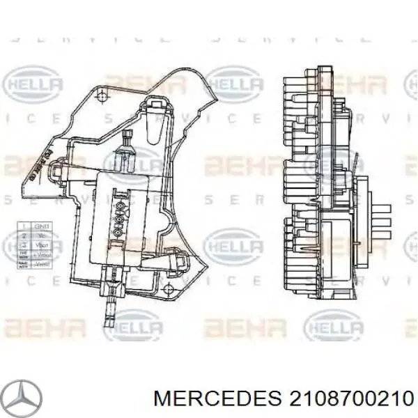 Резистор печки 2108700210 Mercedes