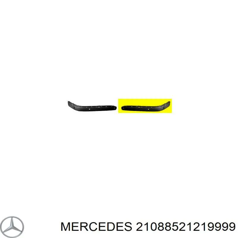 21088521219999 Mercedes накладка бампера переднего левая