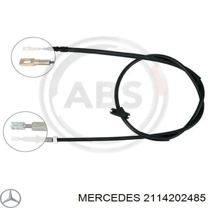 Трос ручного тормоза задний правый Mercedes 2114202485