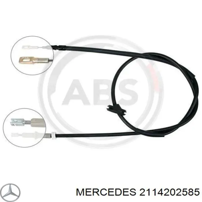 Купить 2114202585 Mercedes Трос стояночного тормоза задний левый