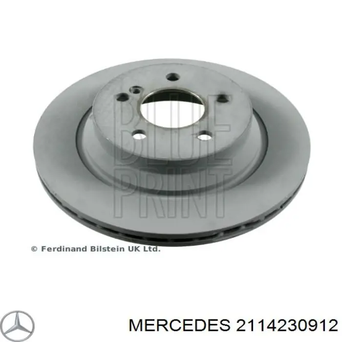 2114230912 Mercedes диск тормозной задний