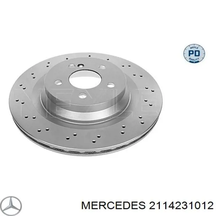 2114231012 Mercedes диск тормозной задний