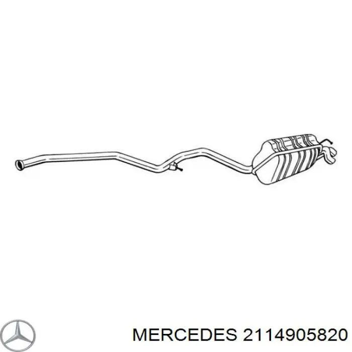 A2114901721 Mercedes Выхлопная труба