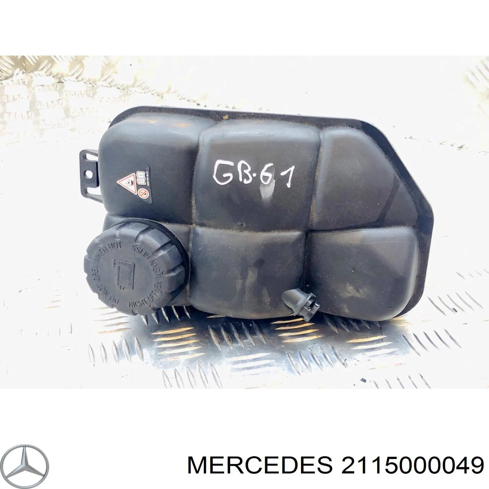2115000049 Mercedes tanque de expansão do sistema de esfriamento