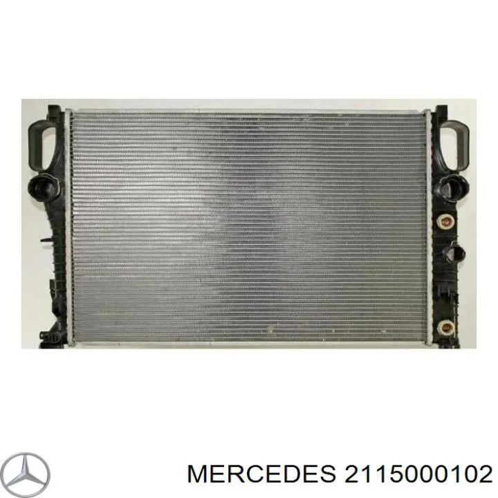 2115000102 Mercedes radiador de esfriamento de motor