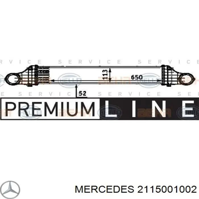 Система охлаждения наддувочного воздуха Mercedes 2115001002 цена, от 89.86 USD