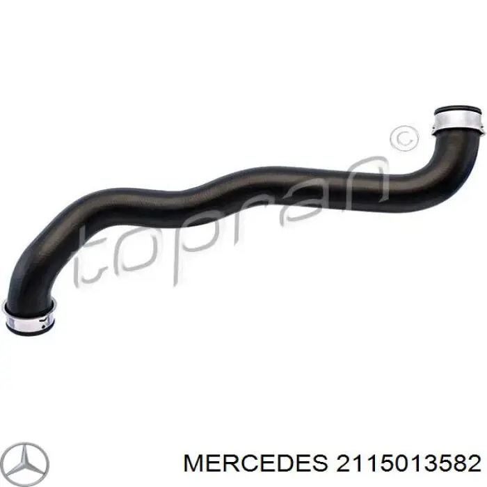 2115013582 Mercedes шланг (патрубок радиатора охлаждения верхний)