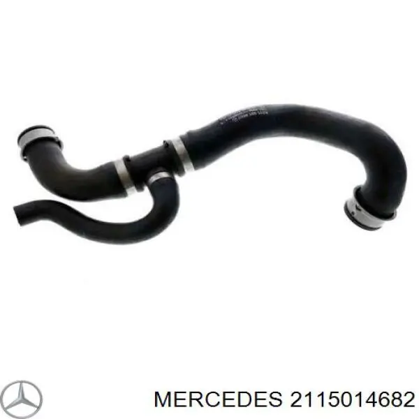2115014682 Mercedes mangueira (cano derivado inferior do radiador de esfriamento)