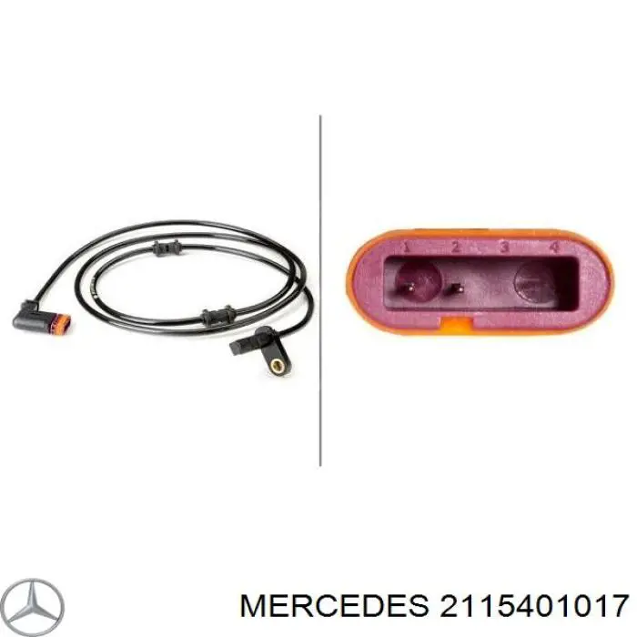 Купить 2115401017 Mercedes Датчик АБС (ABS) передний