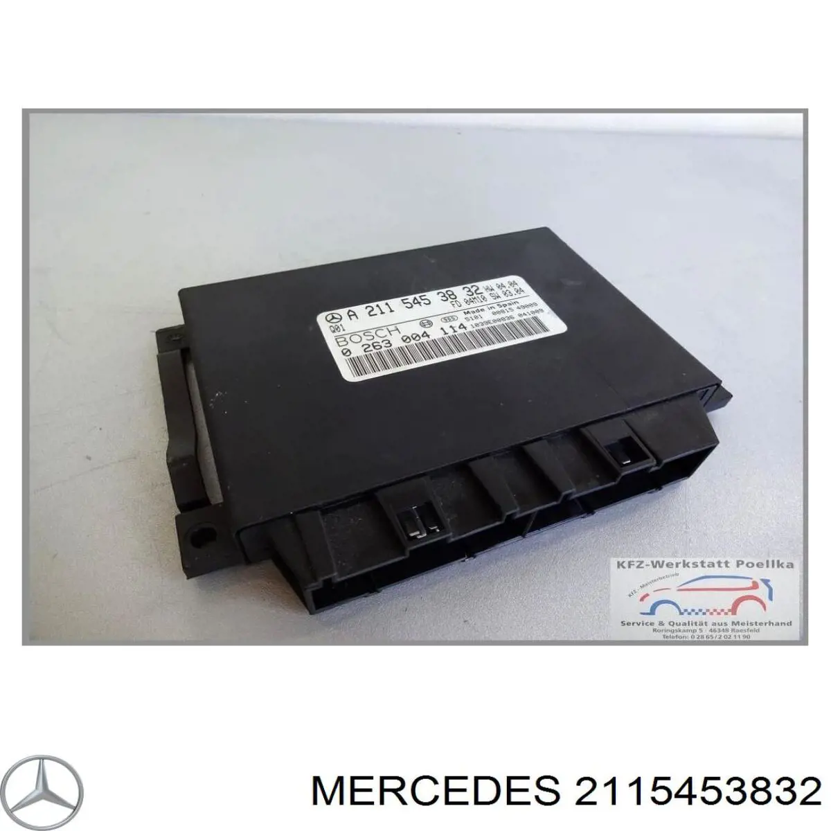 2115406545 Mercedes модуль управления (эбу парктроником)