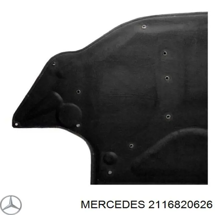 Шумоизоляция капота на Mercedes E (W211)