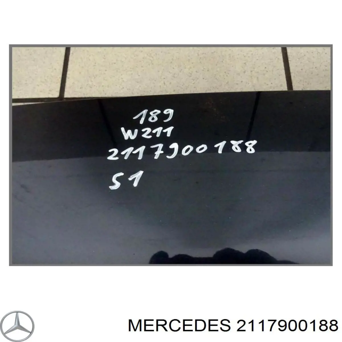 Спойлер багажника (двери 3/5-й задней) 2117900188 Mercedes