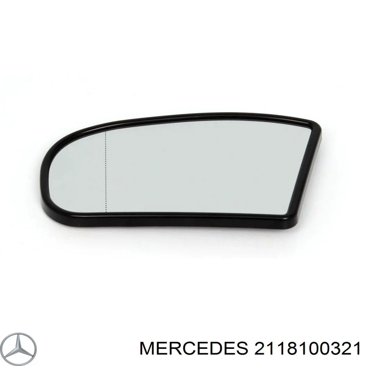 Купить 2118100321 Mercedes Стекло зеркала заднего вида, левого
