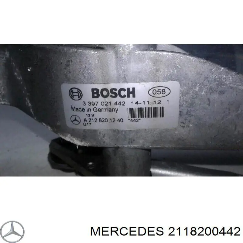 Мотор дворников 2118200442 Mercedes