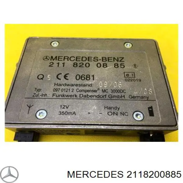 Усилитель сигнала антенны на Mercedes CLK-Class (C209)