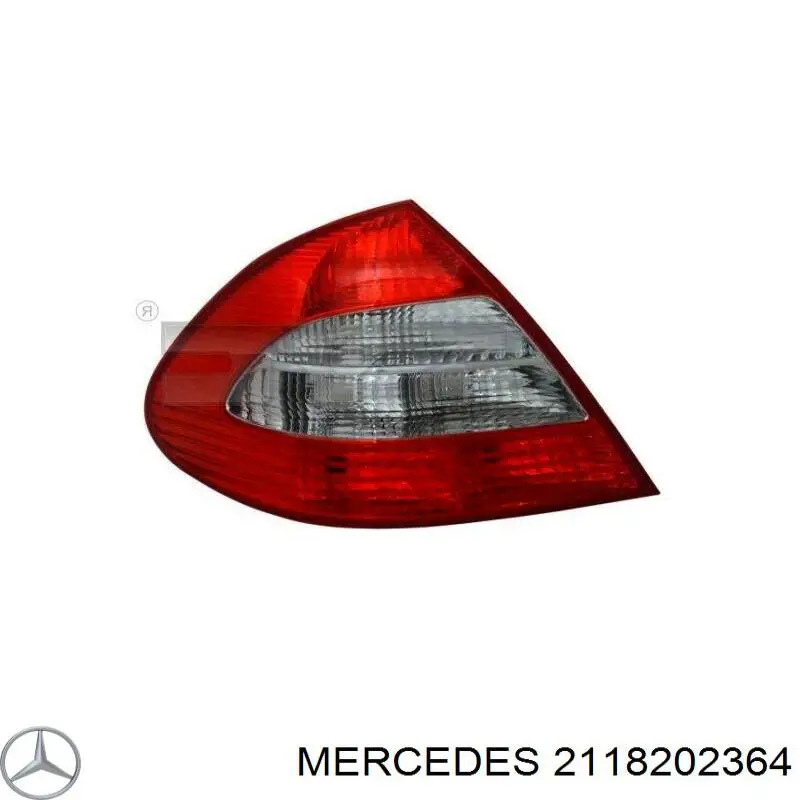 2118202364 Mercedes фонарь задний левый внешний
