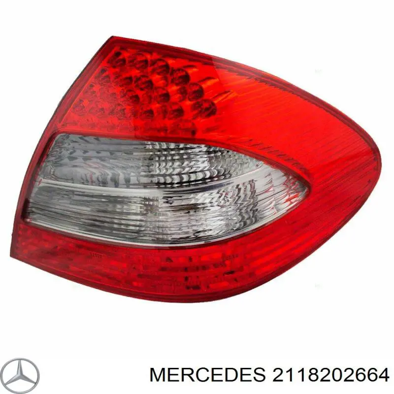 2118202664 Mercedes lanterna traseira direita