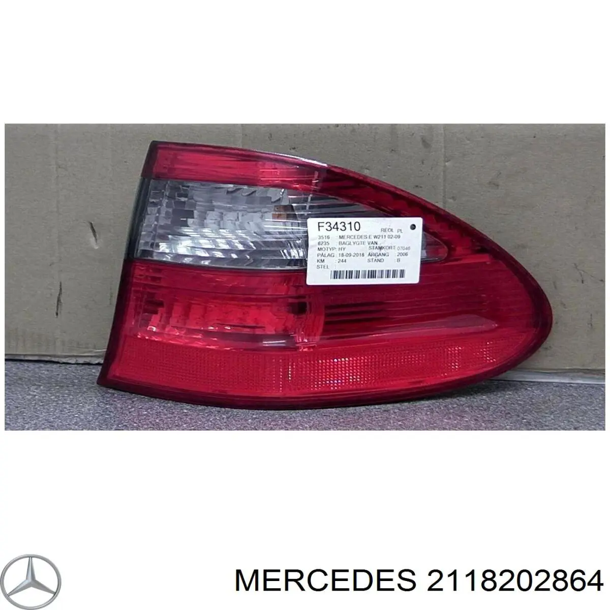 Фара задняя правая внешняя Mercedes 2118202864 цена, от 63.35 USD