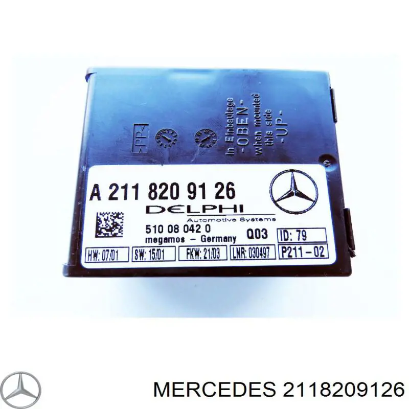 Брелок управления сигнализацией на Mercedes CLK-Class (C208)