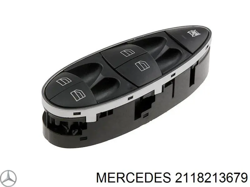 Unidade de botões dianteira esquerda de controlo de elevador de vidro para Mercedes CLS (C219)