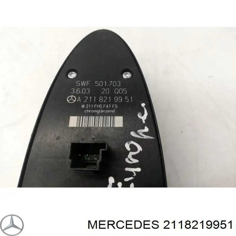 2118219951 Mercedes кнопочный блок управления стеклоподъемником передний левый