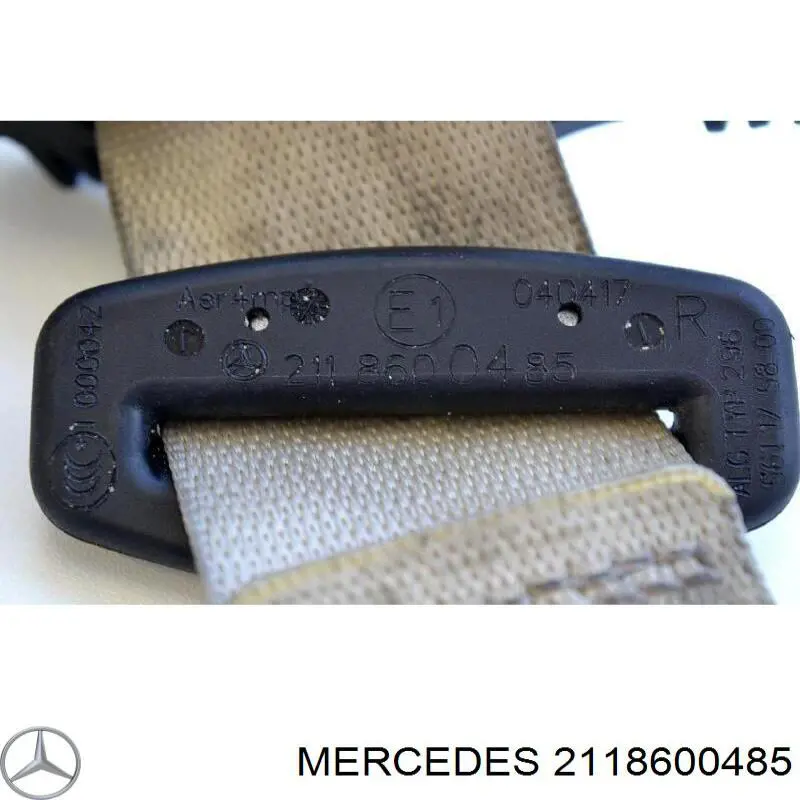 2118600485 Mercedes Ремень безопасности задний правый