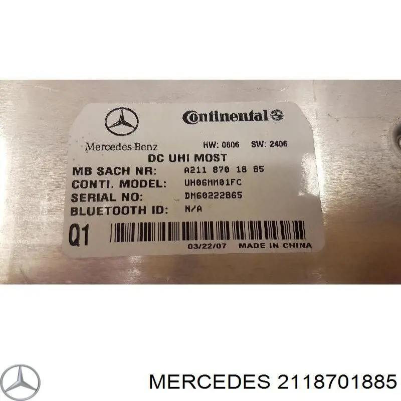 Блок управление Bluetooth Mercedes 2118701885 цена, от 6.33 USD
