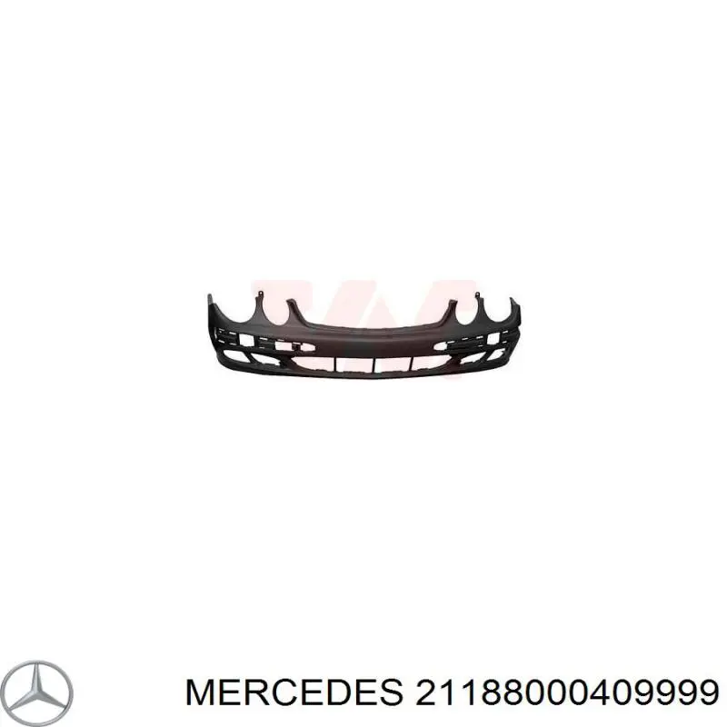 21188000409999 Mercedes передний бампер