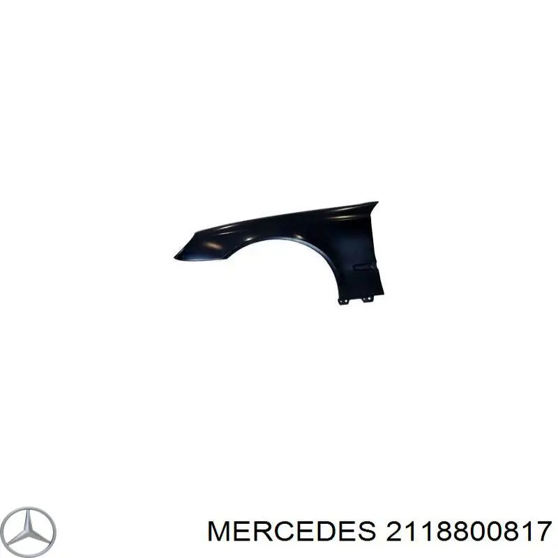 2118800817 Mercedes крыло переднее правое