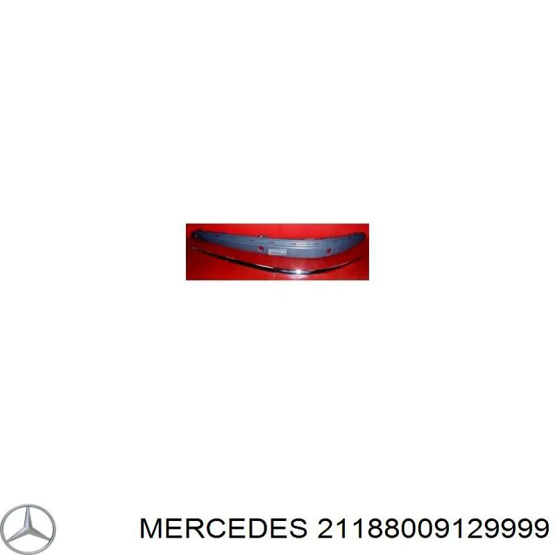 Молдинг переднего бампера, левый на Mercedes E (S211)