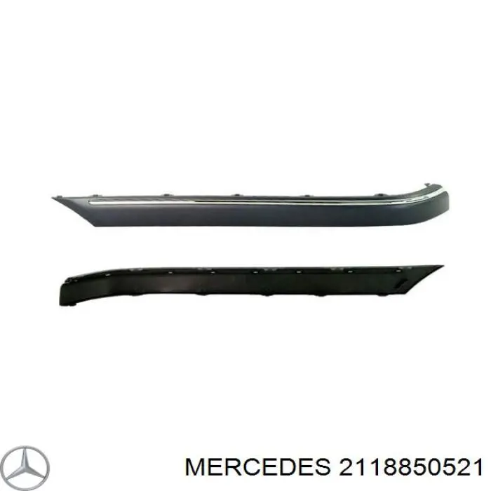 Молдинг бампера переднего левый 2118850521 Mercedes