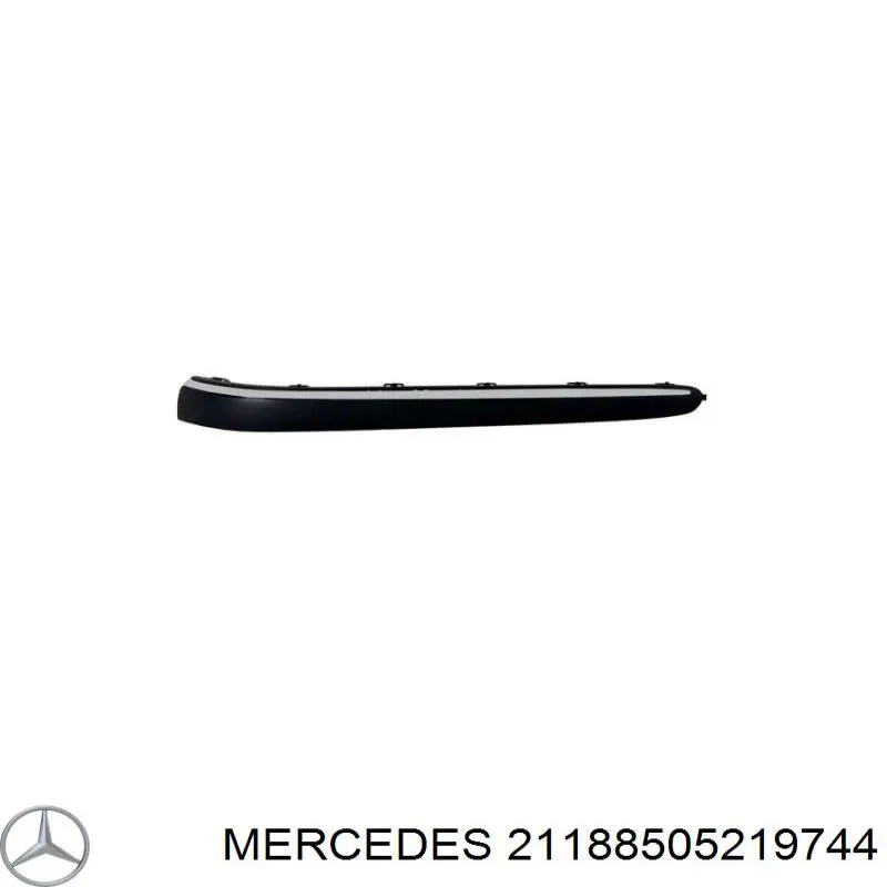 Молдинг бампера переднего левый 21188505219744 Mercedes