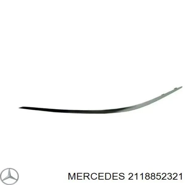 Молдинг бампера переднего левый 2118852321 Mercedes