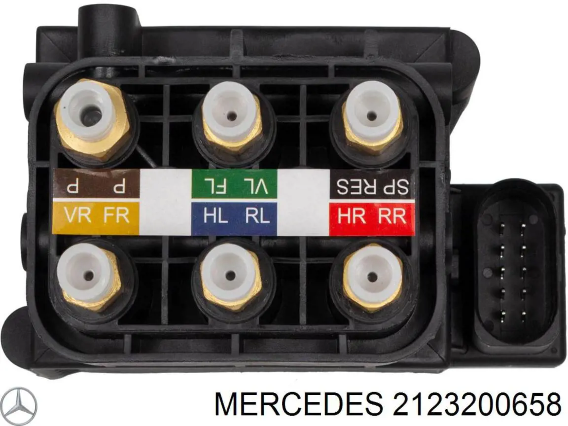 Блок клапанов гидравлической подвески AБС (ABS) на Mercedes E (W212)