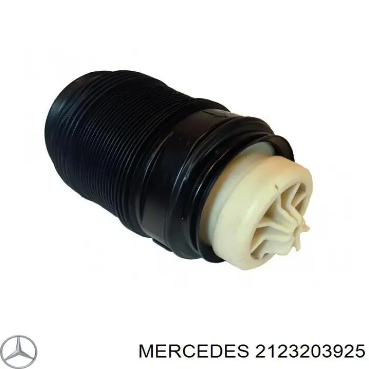 2123203925 Mercedes coxim pneumático (suspensão de lâminas pneumática do eixo traseiro)