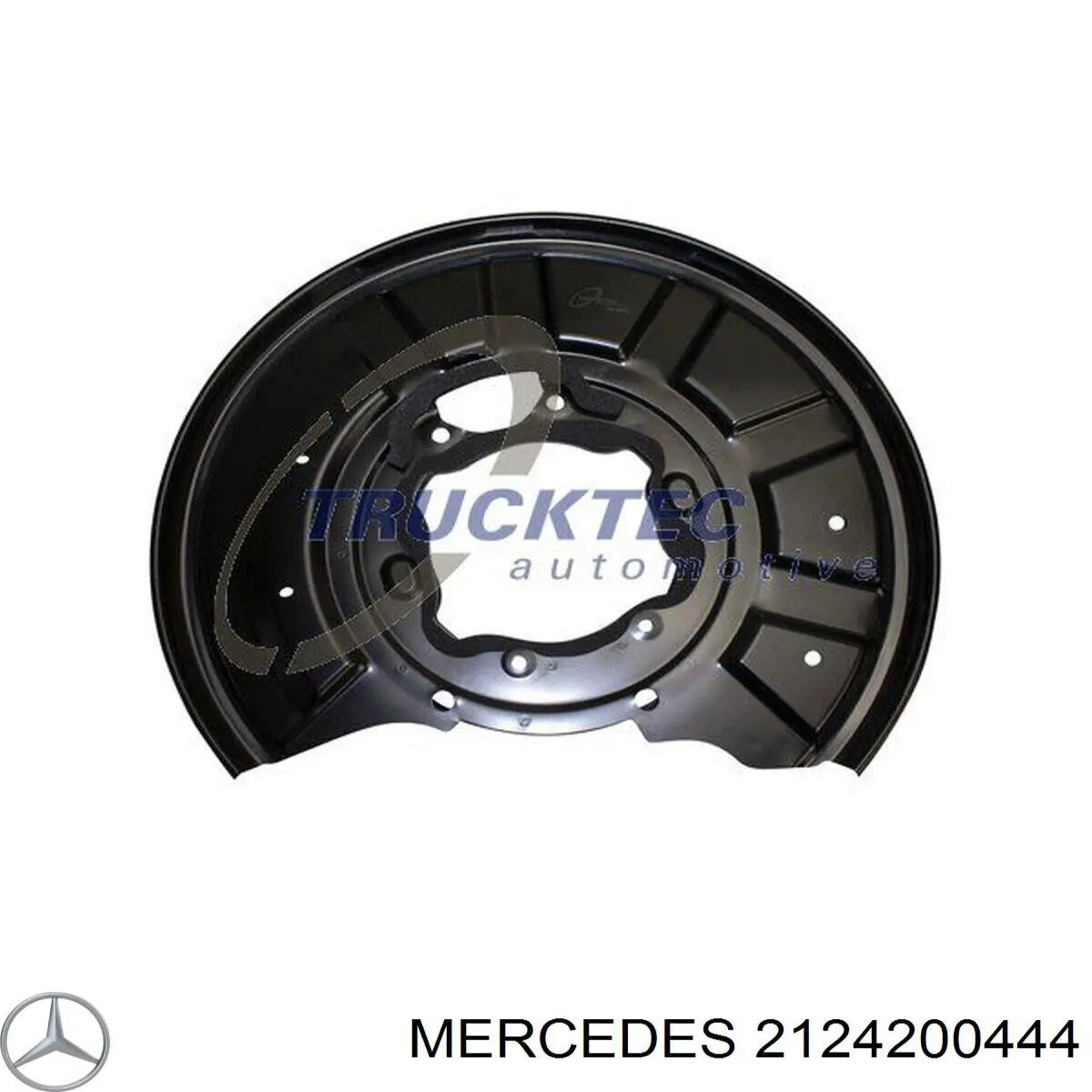 2124200444 Mercedes proteção direita do freio de disco traseiro