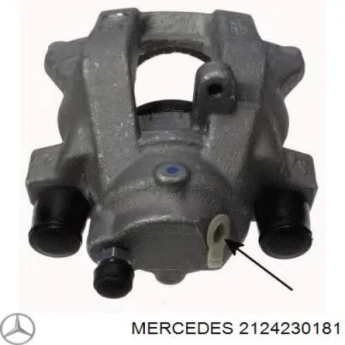 2124230181 Mercedes суппорт тормозной задний левый