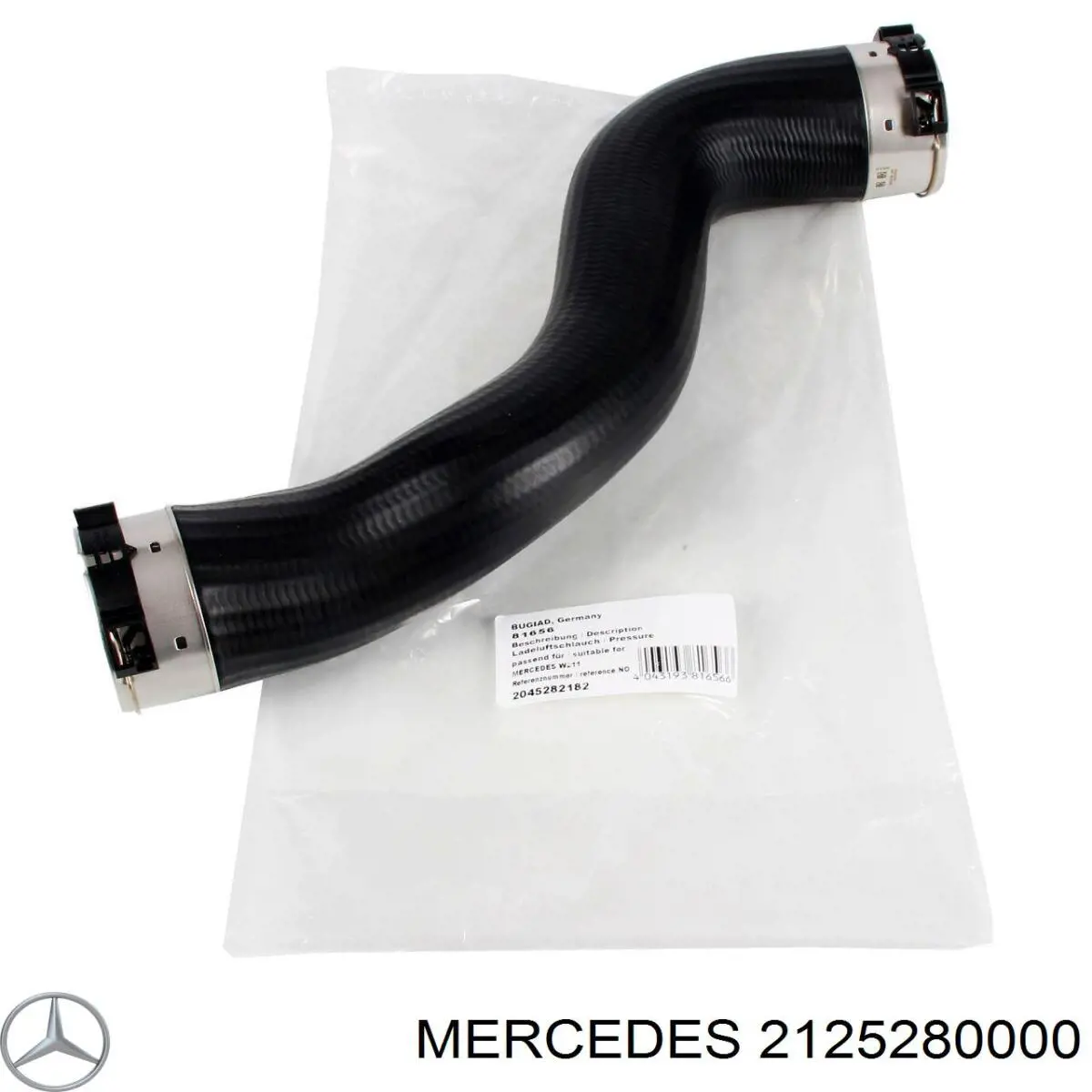 2125280000 Mercedes mangueira (cano derivado esquerda de intercooler)
