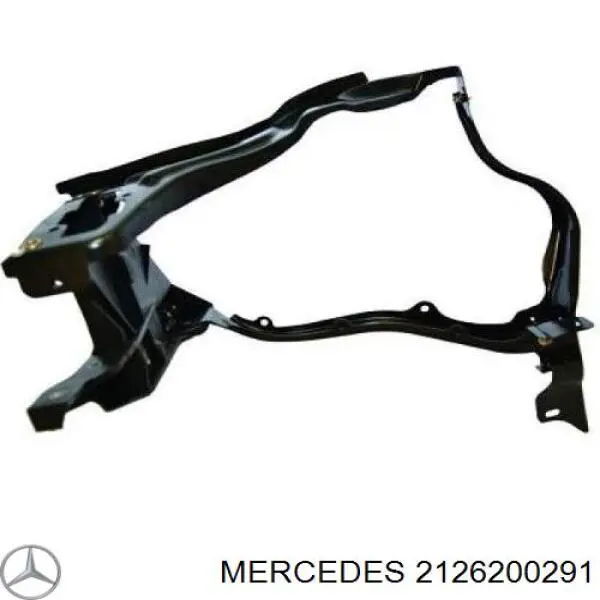 2126200291 Mercedes суппорт радиатора правый (монтажная панель крепления фар)