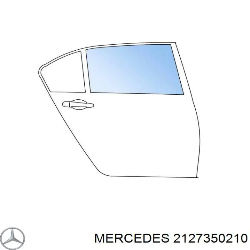 Стекло заднее правое на Mercedes E (W212)
