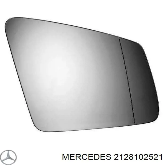 2128102521 Mercedes зеркальный элемент зеркала заднего вида правого
