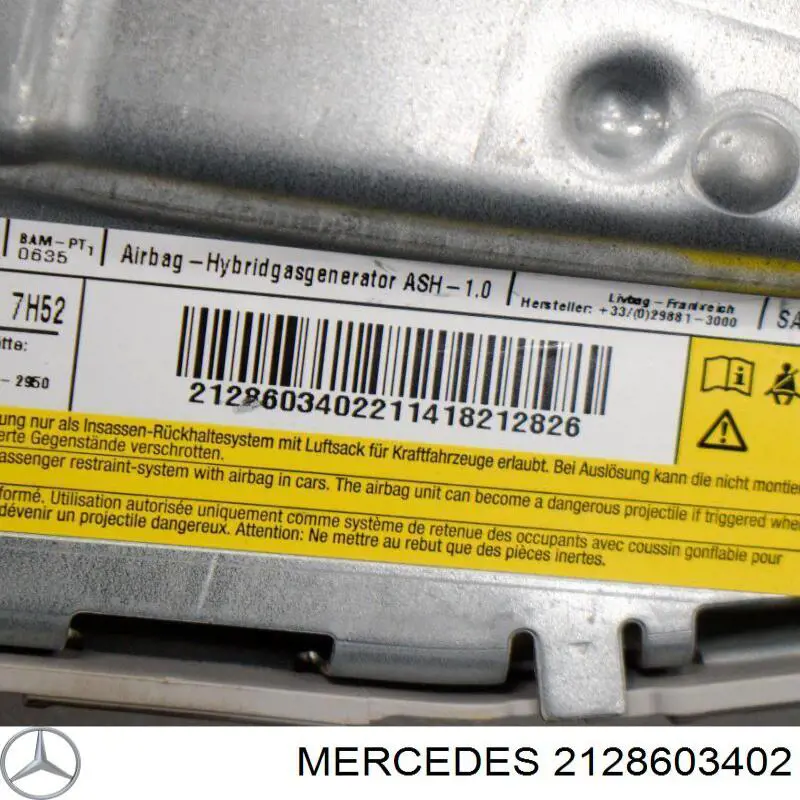 A21286034029051 Mercedes Подушка сиденья водителя (и переднего сиденья)
