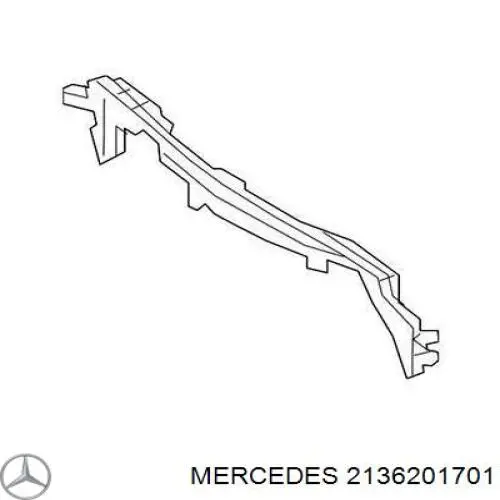 2136201701 Mercedes суппорт радиатора верхний (монтажная панель крепления фар)
