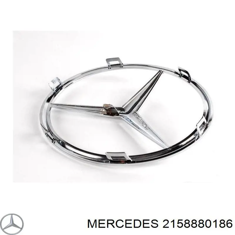 Эмблема решетки радиатора на Mercedes C (CL203)