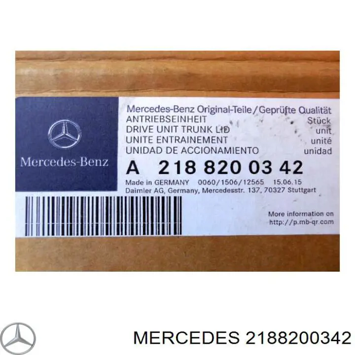  A2188200342 Mercedes